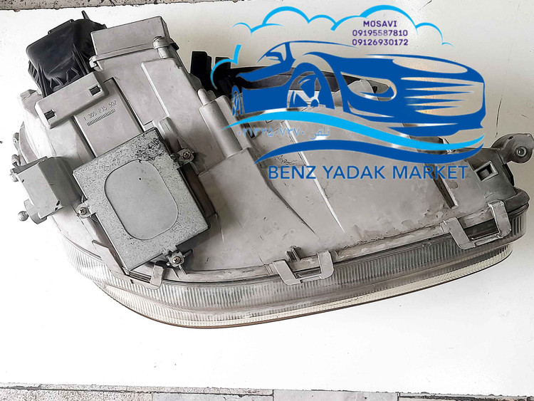 چراغ جلو چپ مرسدس بنز S500 W220 مدل ۲۰۰۲ کامل درحد