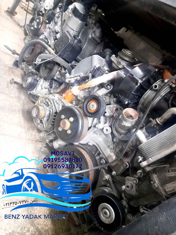موتور مرسدس بنز E350 M272 کامل با دورچین
