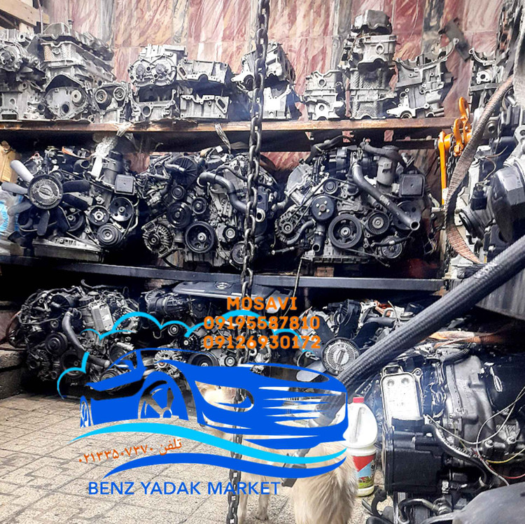 موتور مرسدس بنز E350 M272 کامل با دورچین